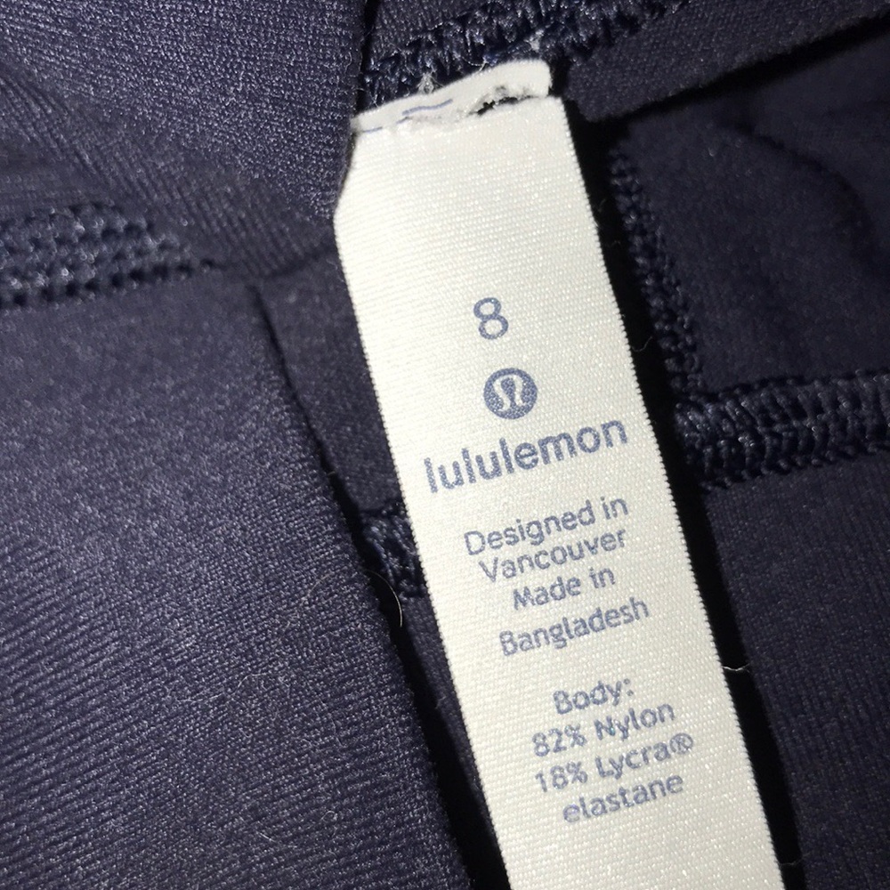 navy lululemon luxtrme leggings